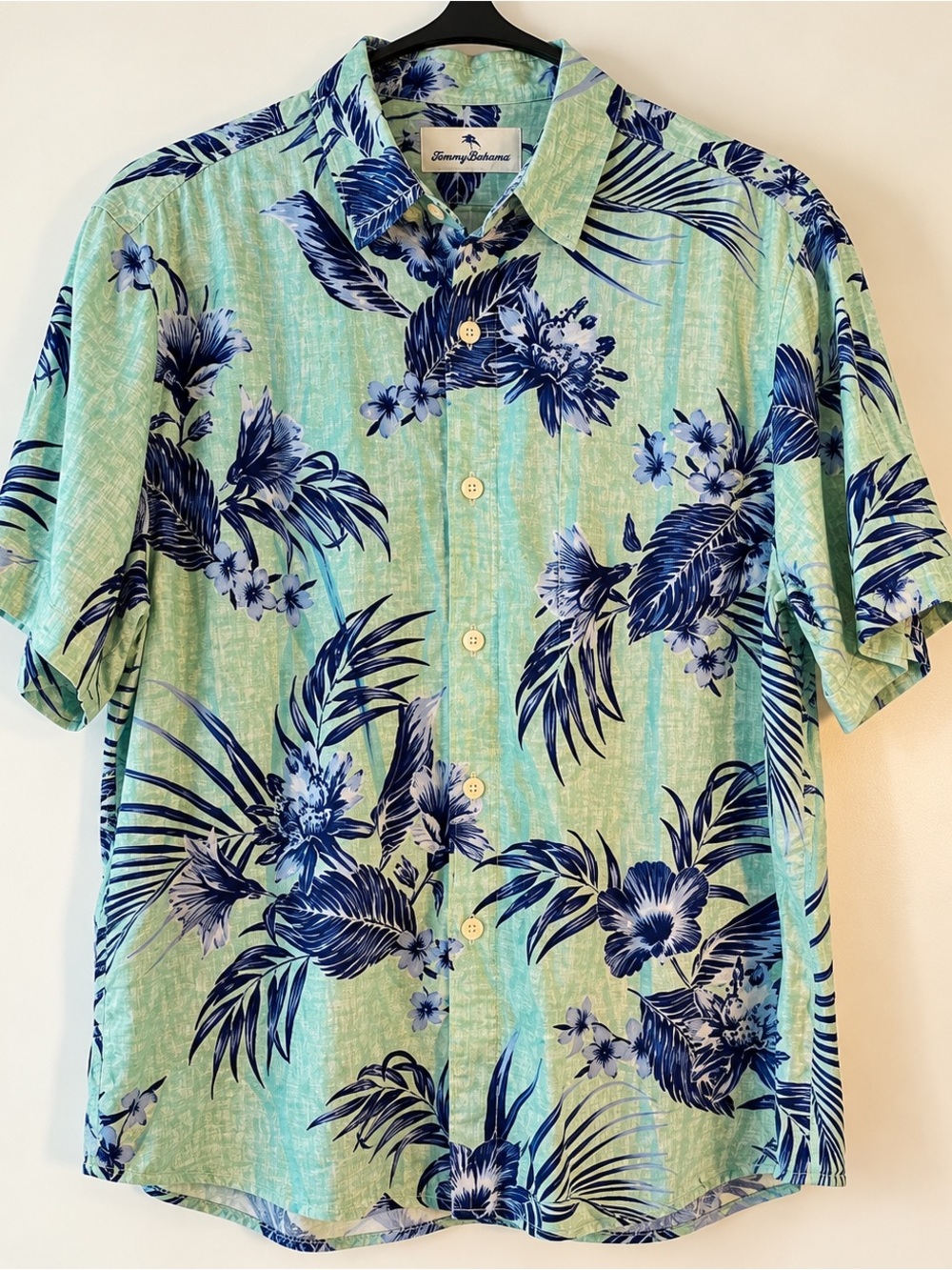 Tommy Bahama 100% Silk Tropical Floral Button-Up Shirt